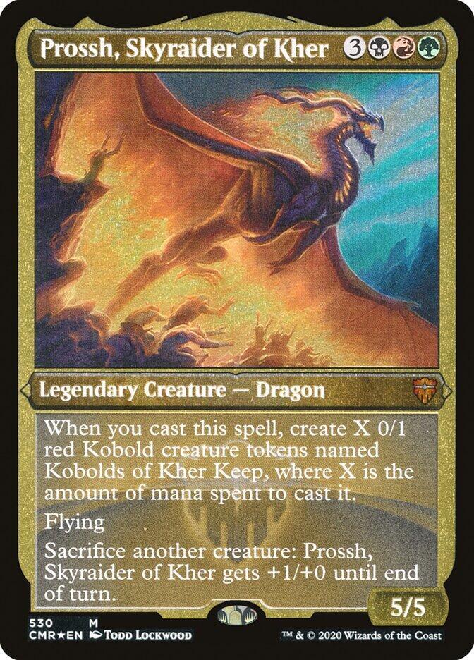 Prossh Skyraider of Kher Foil Etched 530 (Commander Legends)  - Foil | Good Games Adelaide SA