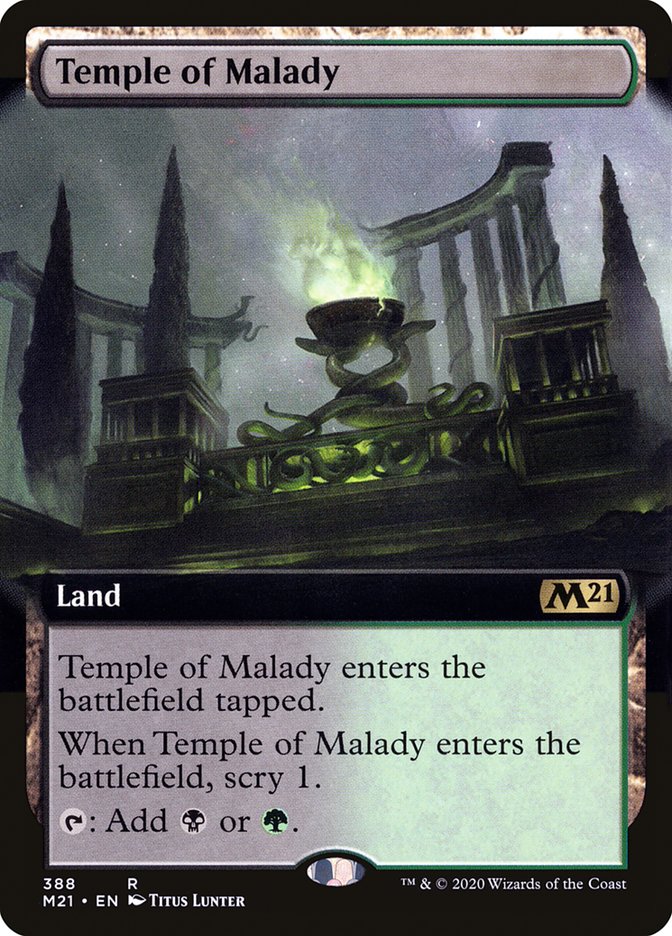 Temple of Malady (Extended Art) [Core Set 2021] | Good Games Adelaide SA