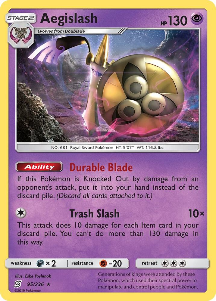 Aegislash 95/236 (SM - Unified Minds)  - Holofoil | Good Games Adelaide SA