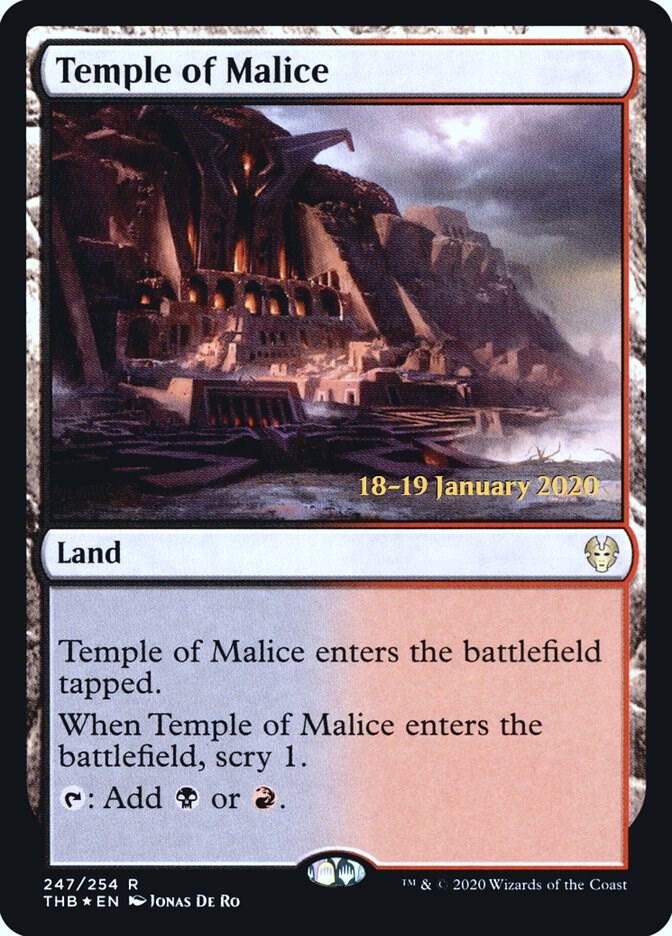 Temple of Malice 247 (Prerelease Cards)  - Foil | Good Games Adelaide SA