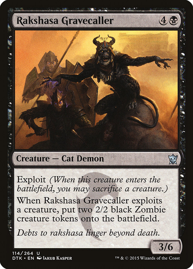 Rakshasa Gravecaller 114 (Dragons of Tarkir)  - Foil | Good Games Adelaide SA