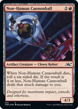 Non Human Cannonball Galaxy Foil 401 (Unfinity)  - Foil | Good Games Adelaide SA
