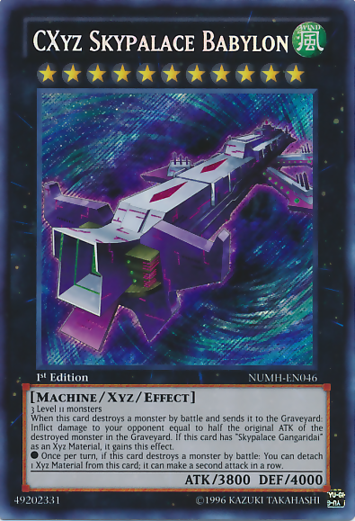 CXyz Skypalace Babylon [NUMH-EN046] Secret Rare | Good Games Adelaide SA