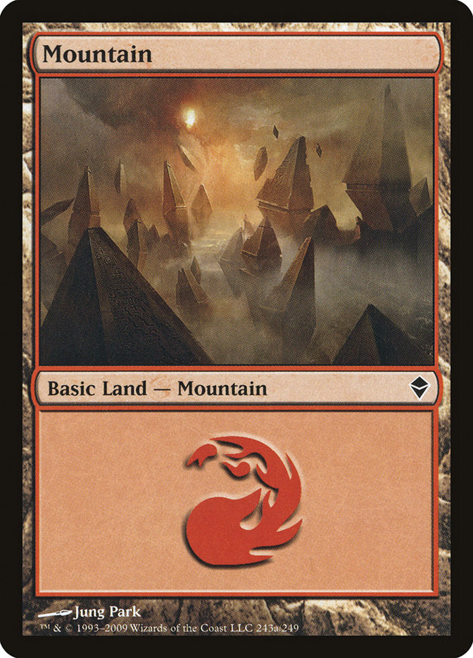 Mountain (243a) [Zendikar] | Good Games Adelaide SA
