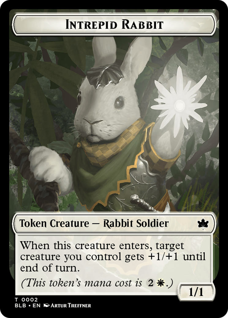 Intrepid Rabbit Token [Bloomburrow Tokens] | Good Games Adelaide SA