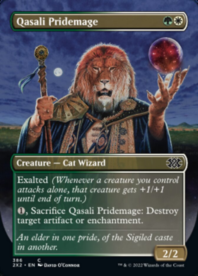 Qasali Pridemage (Borderless Alternate Art) [Double Masters 2022] | Good Games Adelaide SA