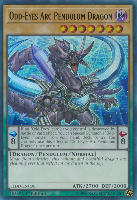 Odd-Eyes Arc Pendulum Dragon [LEDD-ENC00] Ultra Rare | Good Games Adelaide SA