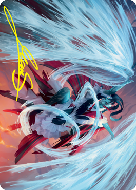 Torrent Sculptor Art Card (Gold-Stamped Signature) [Strixhaven: School of Mages Art Series] | Good Games Adelaide SA