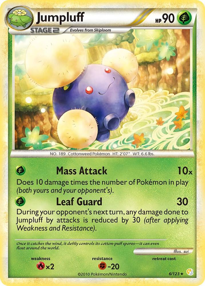 Jumpluff 6/123 (HeartGold SoulSilver)  - Holofoil | Good Games Adelaide SA