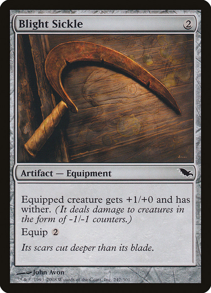 Blight Sickle 247 (Shadowmoor)  - Foil | Good Games Adelaide SA