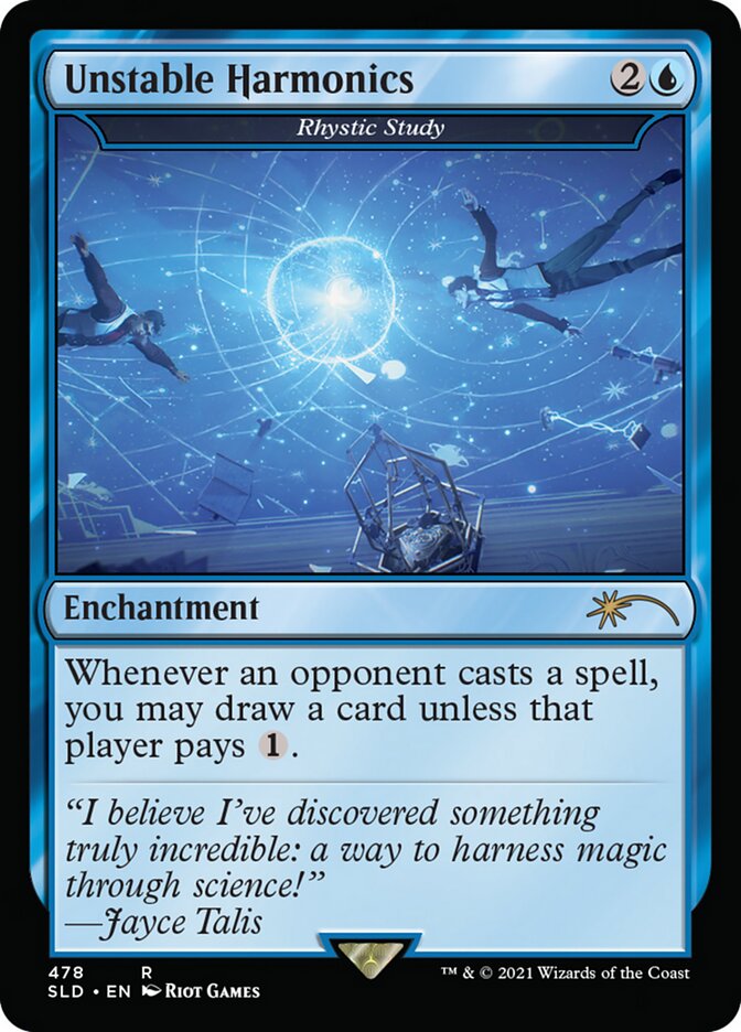 Unstable Harmonics - Rhystic Study [Secret Lair Drop Series] | Good Games Adelaide SA