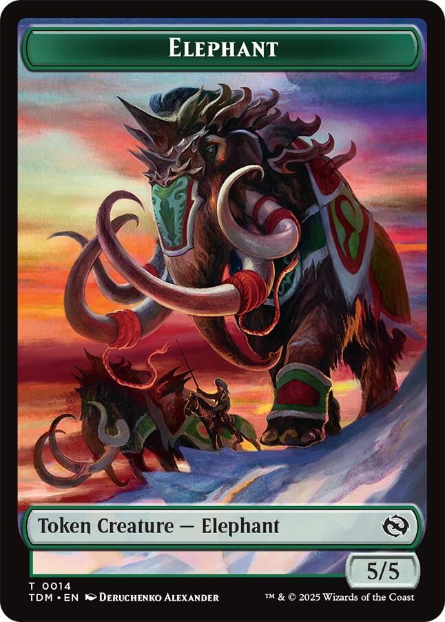 Elephant // Treasure 14 // 16 (Tarkir: Dragonstorm)  | Good Games Adelaide SA