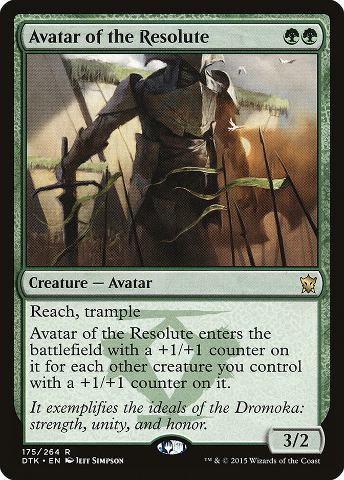 Avatar of the Resolute 175 (Dragons of Tarkir)  - Foil | Good Games Adelaide SA