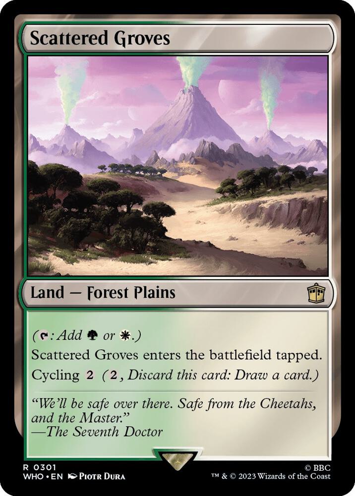 Scattered Groves 301 (Universes Beyond: Doctor Who)  - Foil | Good Games Adelaide SA