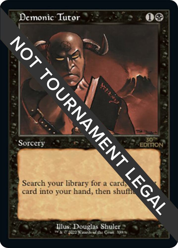 Demonic Tutor Retro Frame 398/594 (30th Anniversary Edition)  | Good Games Adelaide SA