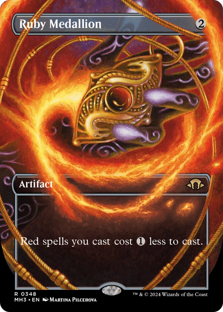 Ruby Medallion (Borderless) [Modern Horizons 3] | Good Games Adelaide SA