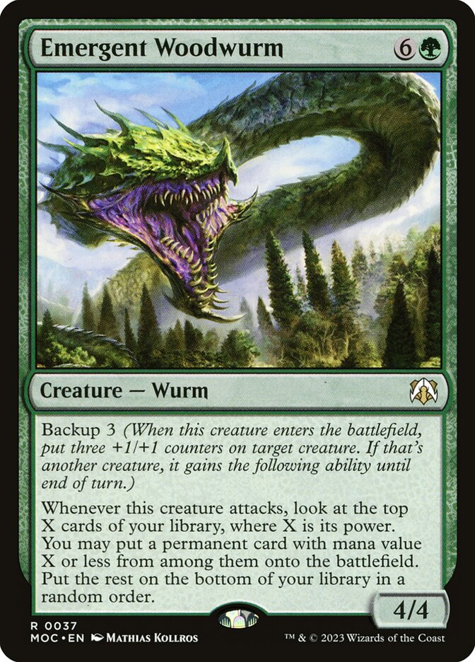 Emergent Woodwurm 37 (Commander: March of the Machine)  | Good Games Adelaide SA