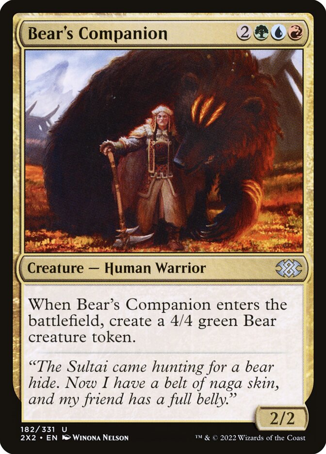 Bear's Companion 182 (Double Masters 2022)  | Good Games Adelaide SA
