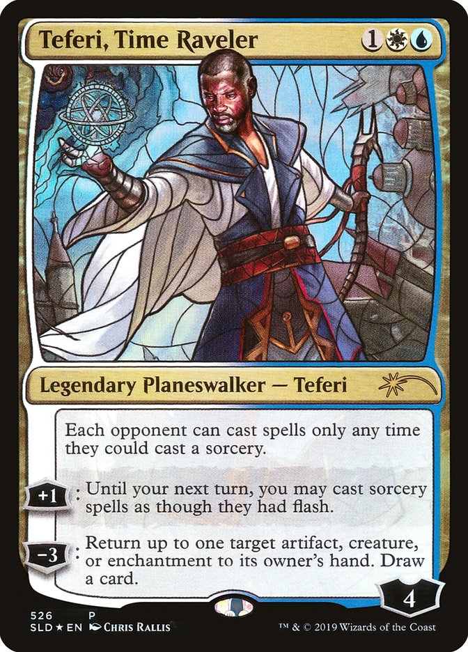 Teferi, Time Raveler (Stained Glass) [Secret Lair Drop Promos] | Good Games Adelaide SA