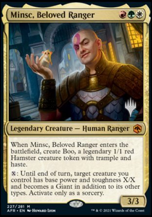 Minsc, Beloved Ranger (Promo Pack) [Dungeons & Dragons: Adventures in the Forgotten Realms Promos] | Good Games Adelaide SA