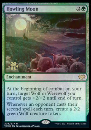 Howling Moon [Innistrad: Crimson Vow Prerelease Promos] | Good Games Adelaide SA