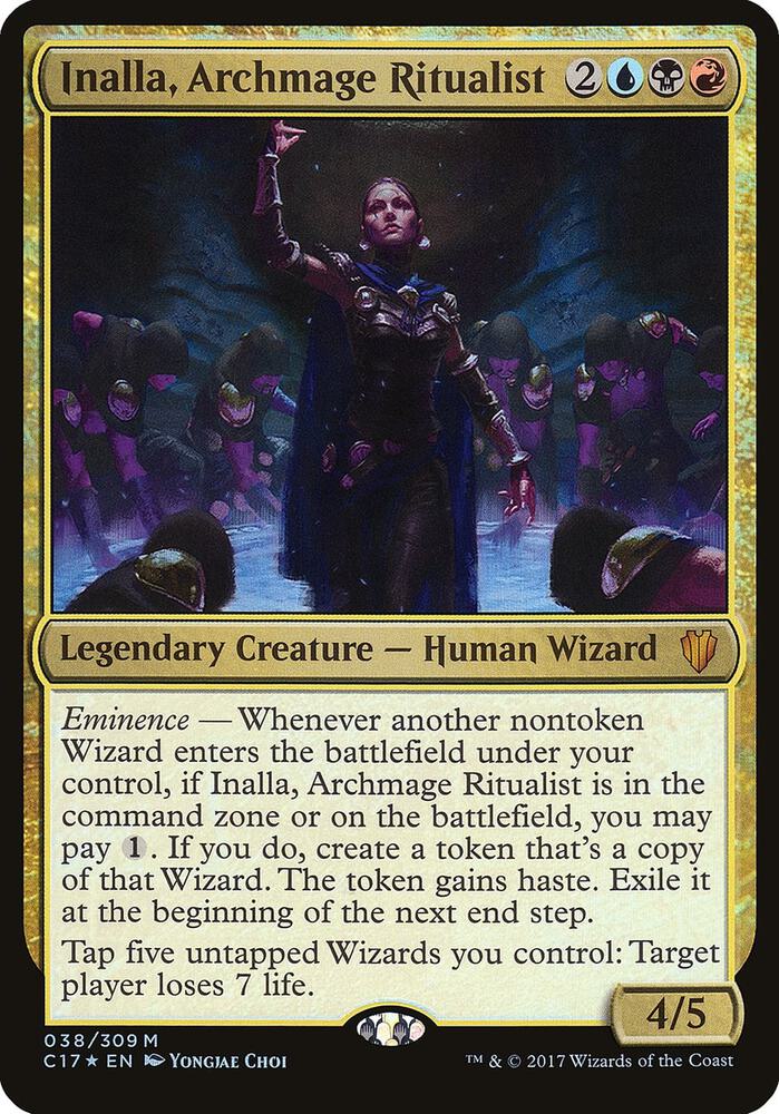 Inalla, Archmage Ritualist 38 (Oversize Cards)  - Foil | Good Games Adelaide SA