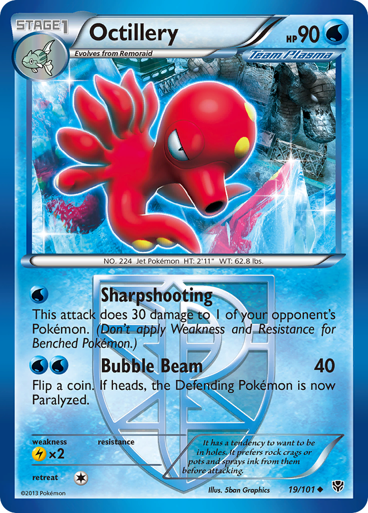 Octillery (19/101) [Black & White: Plasma Blast] | Good Games Adelaide SA