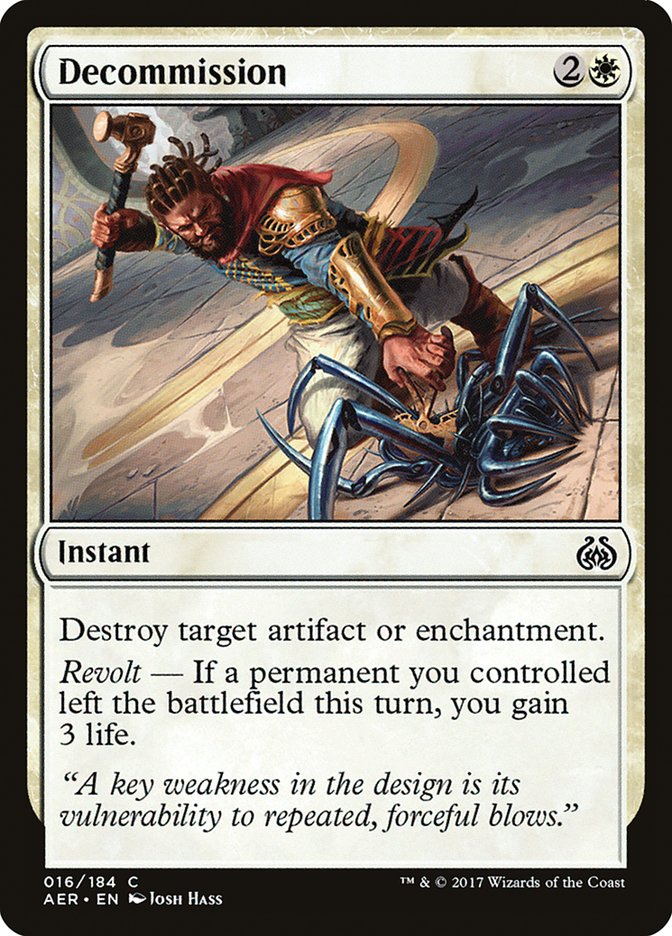 Decommission 16 (Aether Revolt)  - Foil | Good Games Adelaide SA