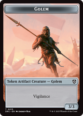 Golem (0014) // Golem (0015) Double-Sided Token [Aetherdrift Tokens] | Good Games Adelaide SA