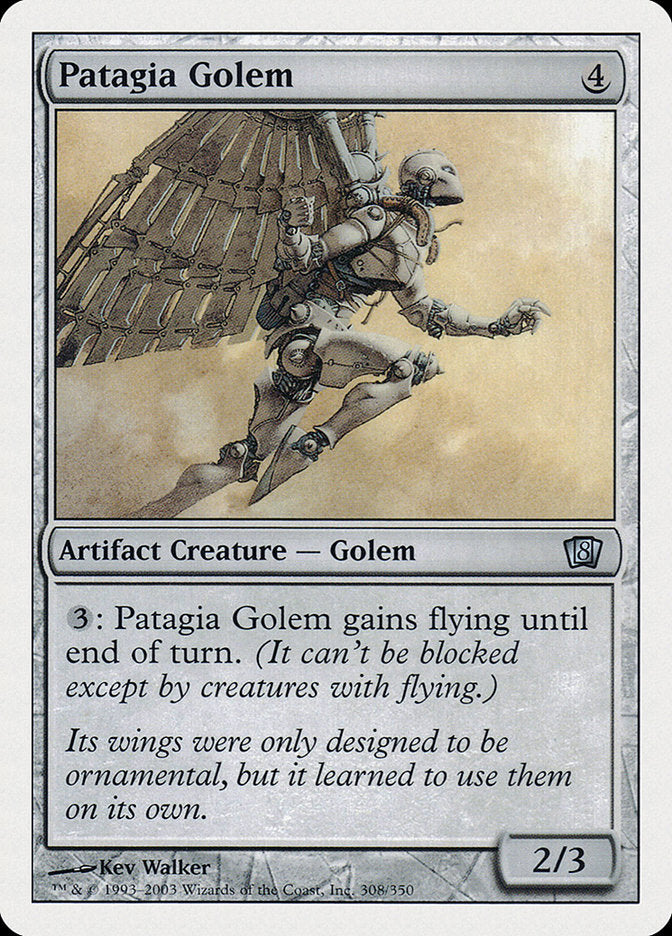 Patagia Golem 308 (8th Edition)  - Foil | Good Games Adelaide SA