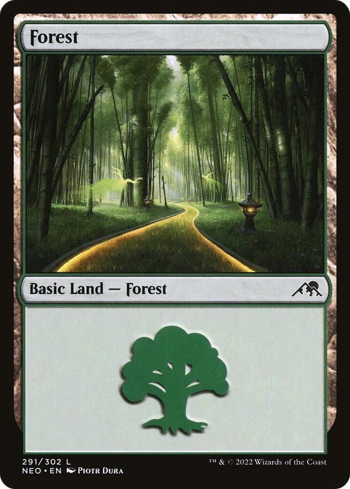 Forest 291 (Kamigawa: Neon Dynasty)  | Good Games Adelaide SA