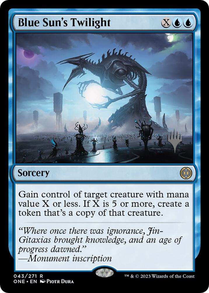 Blue Suns Twilight 43 (Promo Pack: Phyrexia: All Will Be One)  - Foil | Good Games Adelaide SA