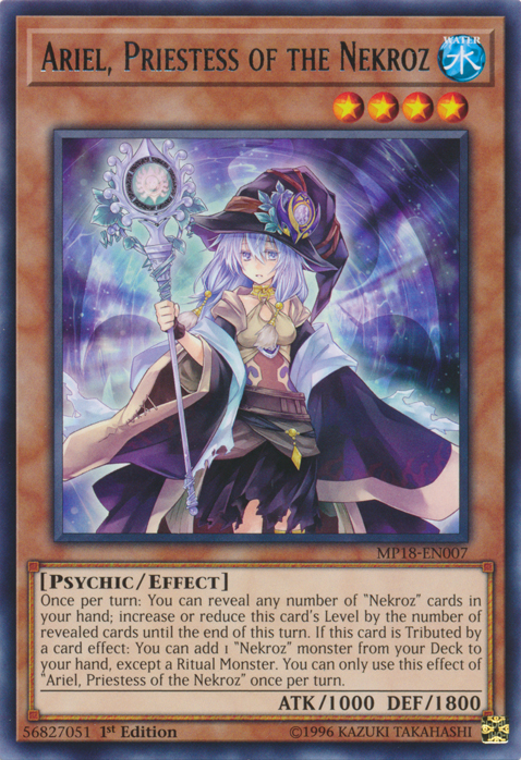 Ariel, Priestess of the Nekroz [MP18-EN007] Rare | Good Games Adelaide SA