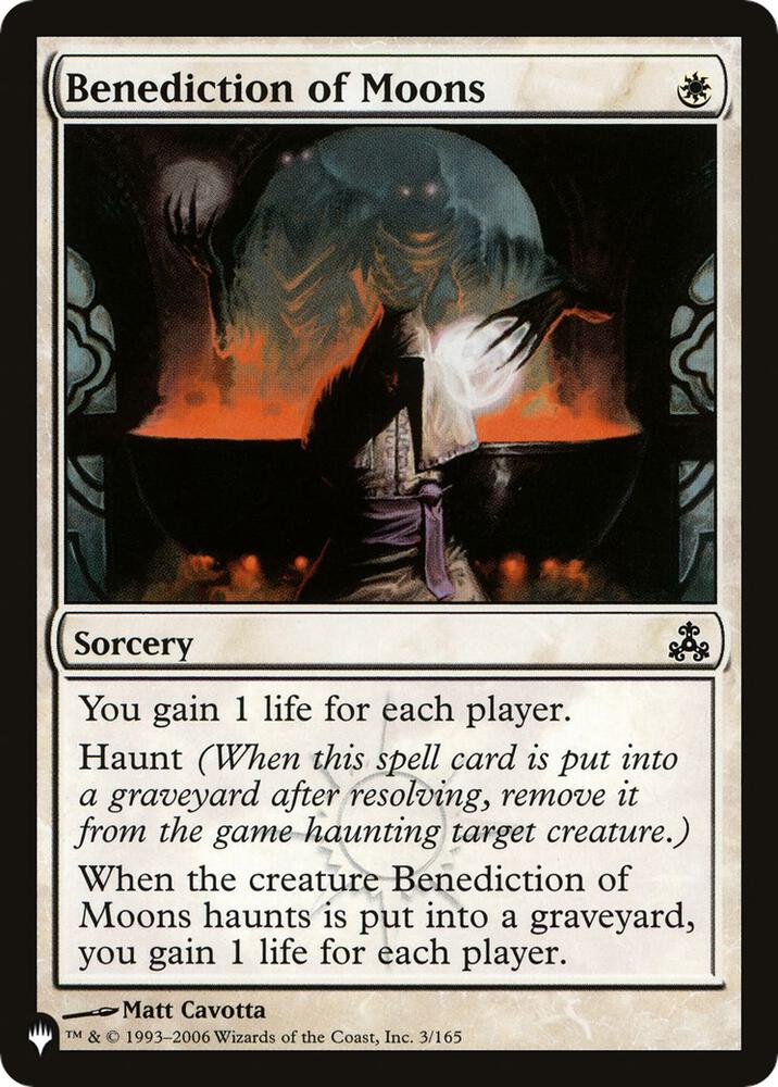 Benediction of Moons 3/165 (The List Reprints)  | Good Games Adelaide SA