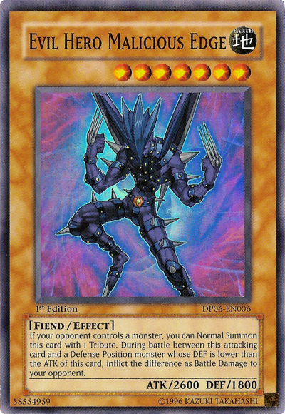 Evil Hero Malicious Edge [DP06-EN006] Super Rare | Good Games Adelaide SA