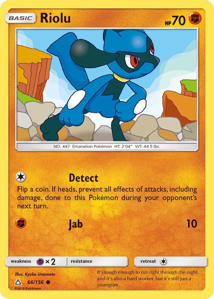 Riolu 66/156 (SM - Ultra Prism)  | Good Games Adelaide SA
