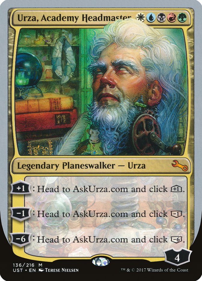 Urza, Academy Headmaster 136 (Unstable)  - Foil | Good Games Adelaide SA