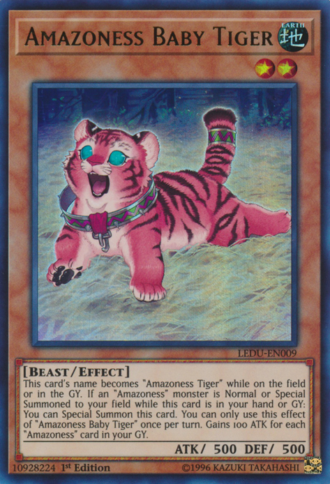 Amazoness Baby Tiger [LEDU-EN009] Ultra Rare | Good Games Adelaide SA