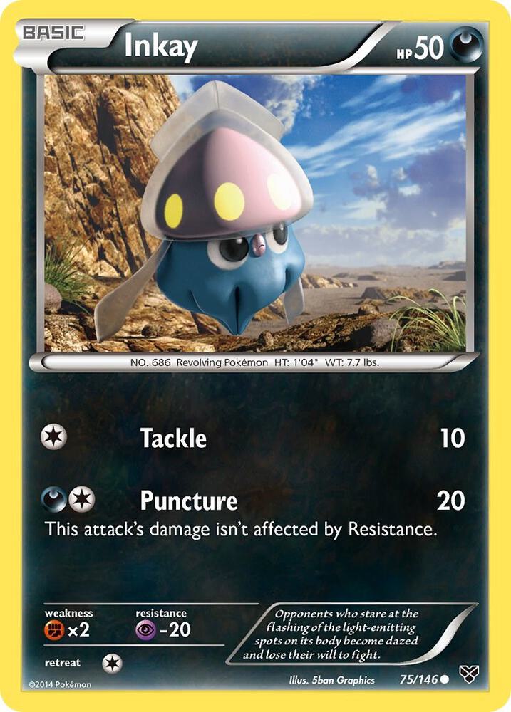 Inkay 75/146 (XY Base Set)  | Good Games Adelaide SA