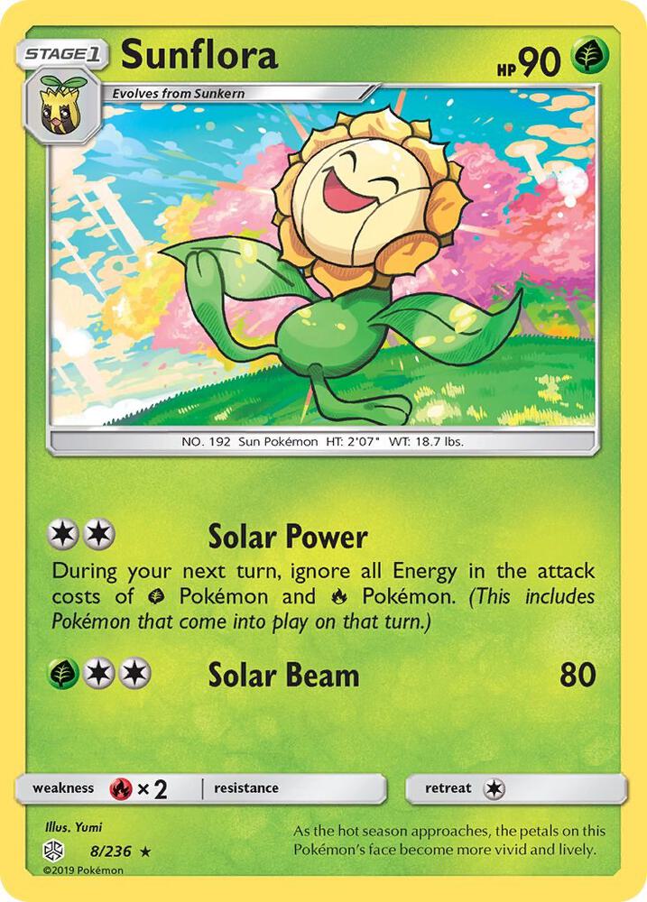 Sunflora 8/236 (SM - Cosmic Eclipse)  | Good Games Adelaide SA