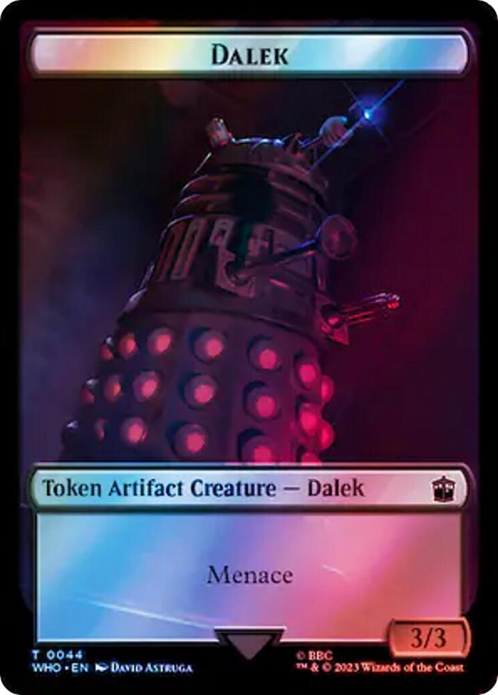 Dalek Food 0057 Double Sided Token Surge Foil 44 // 57 (Universes Beyond: Doctor Who)  - Foil | Good Games Adelaide SA