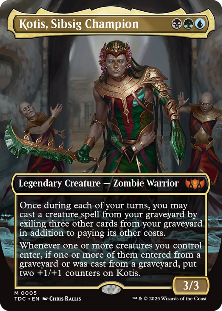 Kotis, Sibsig Champion (Borderless) [Tarkir: Dragonstorm Commander] | Good Games Adelaide SA