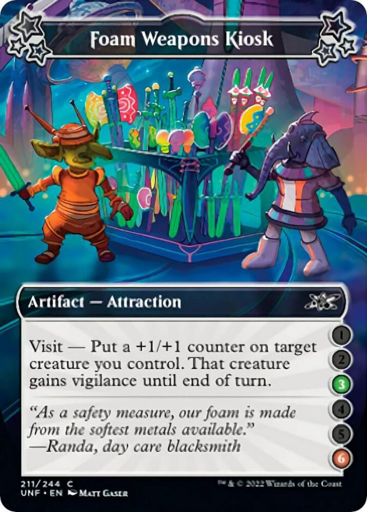 Foam Weapons Kiosk 3 6 211 (Unfinity)  - Foil | Good Games Adelaide SA
