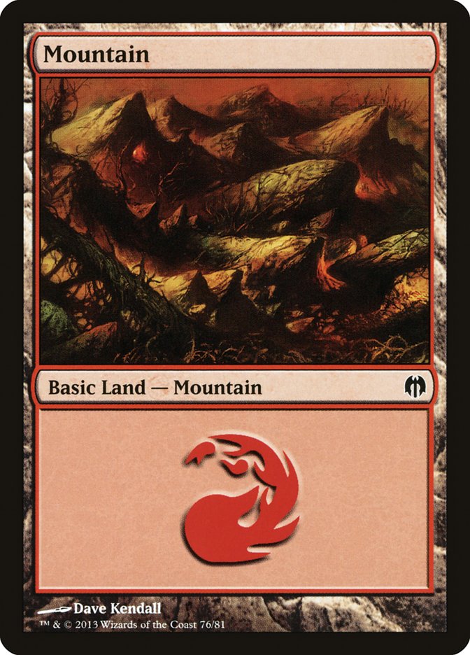 Mountain (76) [Duel Decks: Heroes vs. Monsters] | Good Games Adelaide SA