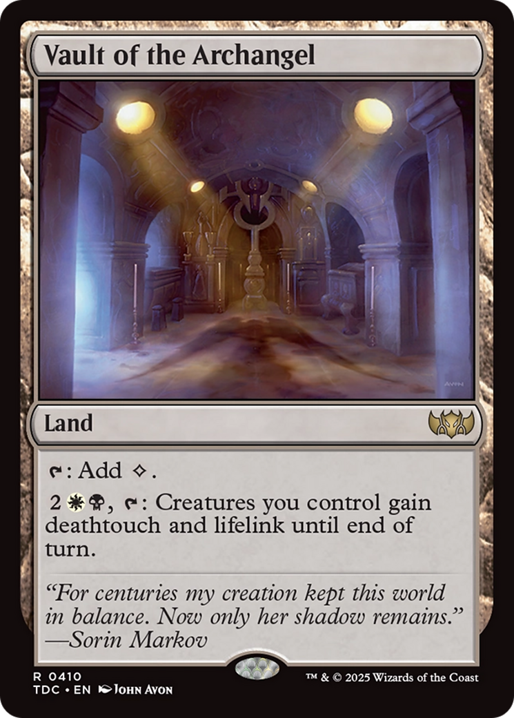 Vault of the Archangel [Tarkir: Dragonstorm Commander] | Good Games Adelaide SA