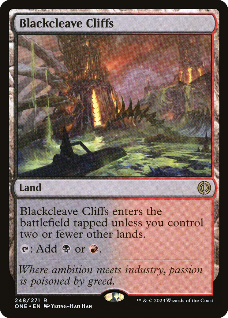 Blackcleave Cliffs [Phyrexia: All Will Be One] | Good Games Adelaide SA
