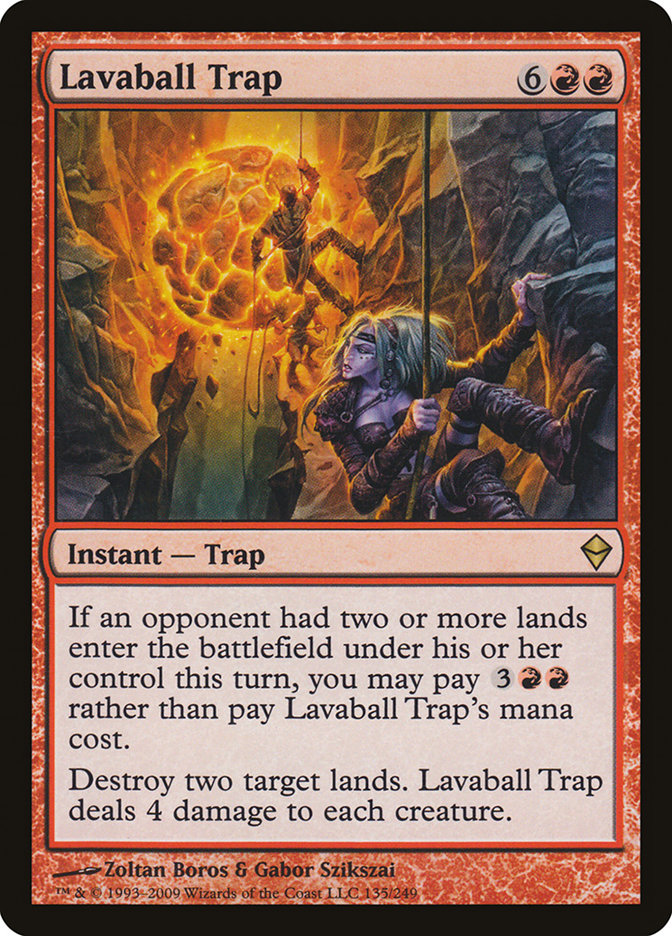 Lavaball Trap 135 (Zendikar)  - Foil | Good Games Adelaide SA