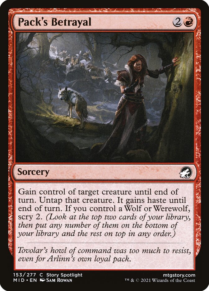 Pack's Betrayal 153 (Innistrad: Midnight Hunt)  - Foil | Good Games Adelaide SA