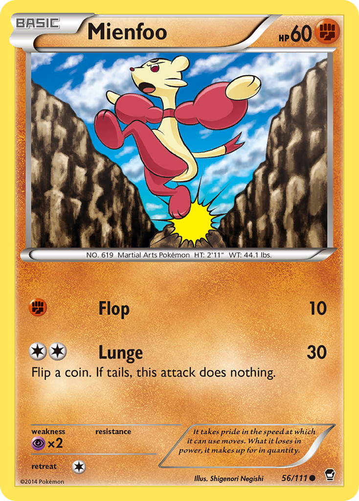 Mienfoo (56/111) [XY: Furious Fists] | Good Games Adelaide SA