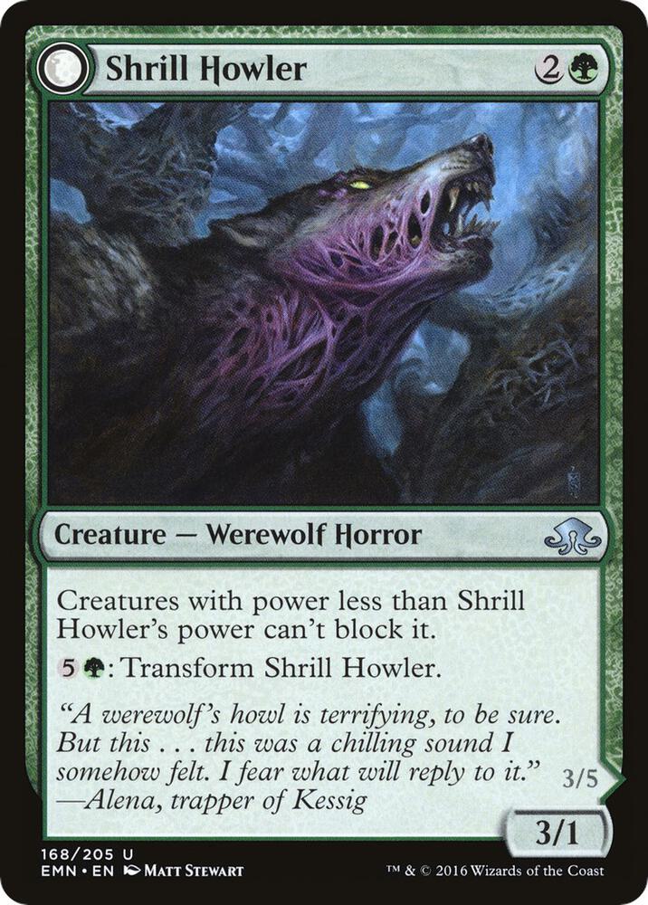Shrill Howler 168 (Eldritch Moon)  - Foil | Good Games Adelaide SA